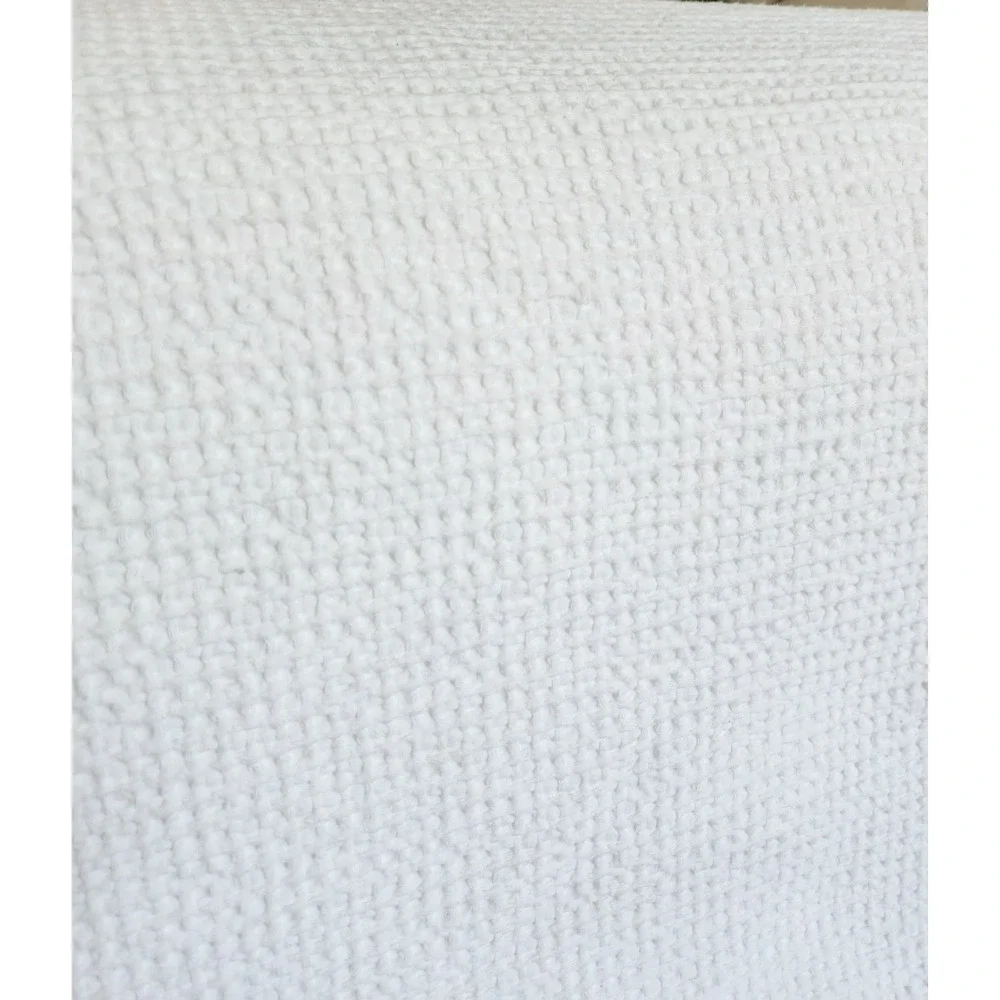 Queen White Waffle Weave Duvet Cover + Ikea Insert and Sham Set Threshold